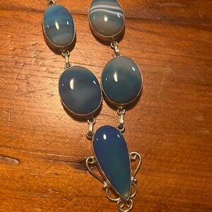 Blue Agate Necklace